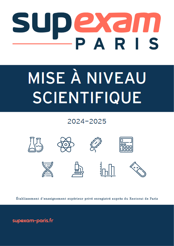 Exemplaire brochure Supexam Paris